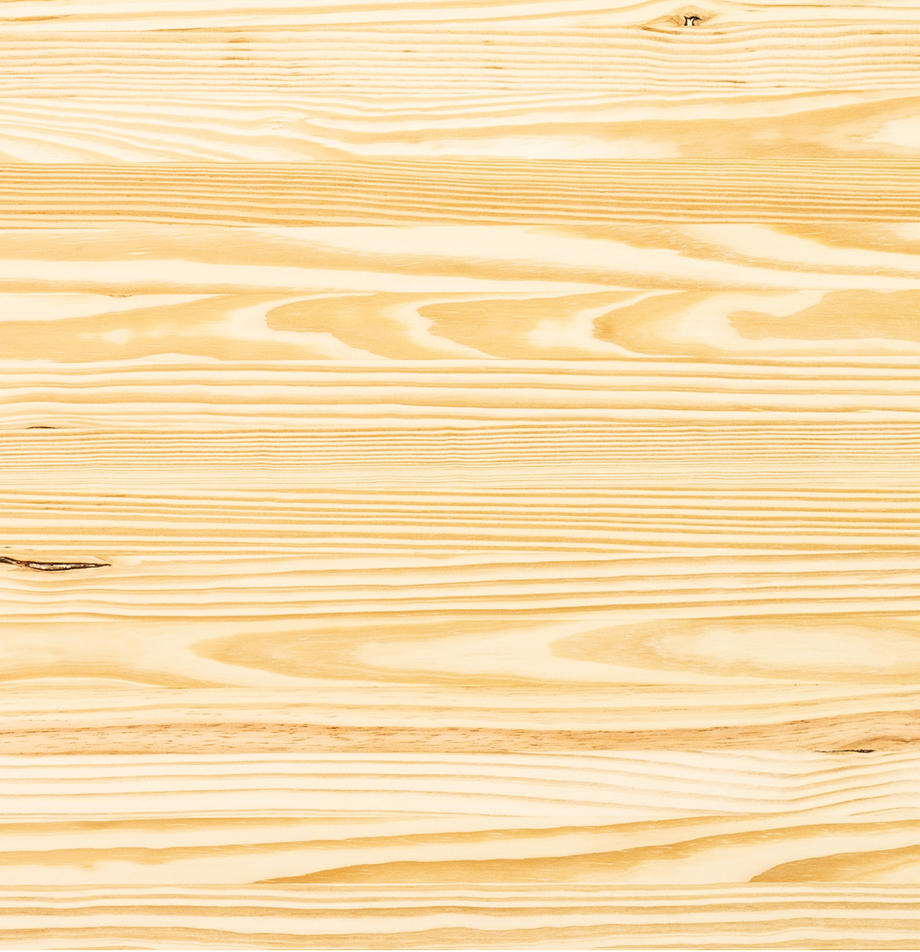 Wood swatch of Southern Yellow Pine with pale yellow grain.